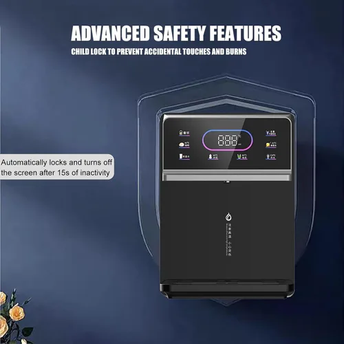 Miniatura 6 de Dispensador de agua caliente instantáneo, enfriador de agua montado en la pared para calentamiento rápido y cerraduras infantiles, dispensador de 6