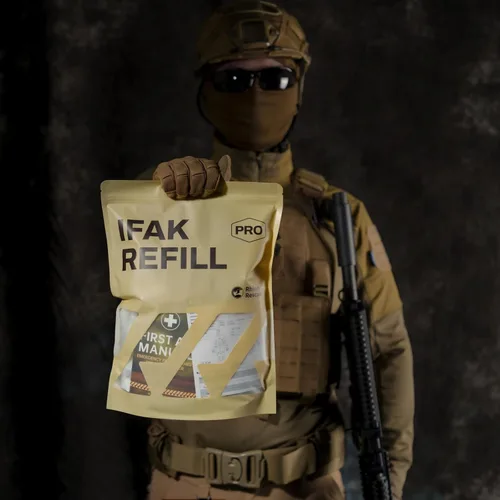 Miniatura 7 de RHINO RESCUE IFAK Kit de repuesto de 17 piezas con torniquete CAT Gen-7, kit táctico de primeros auxilios de emergencia, suministros médicos, kit