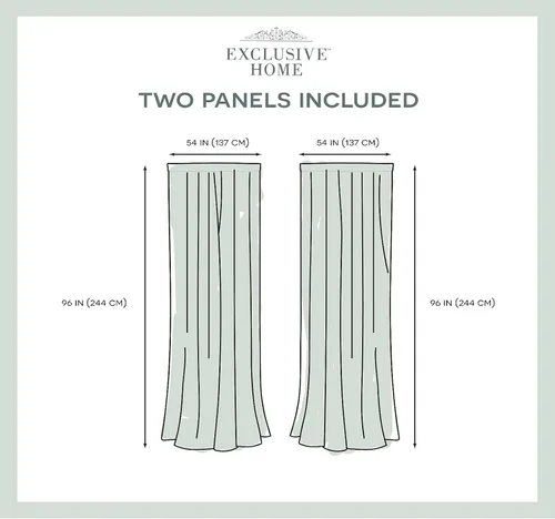 Miniatura 6 de Exclusive Home Nagano Medallion - Par de paneles de cortinas de lino belga con bolsillo para barra, 54 x 96 pulgadas, color gris paloma