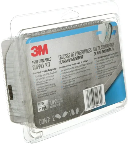Miniatura 7 de 3M Kit de suministro de rendimiento, contiene 1 par de cartuchos y 2 pares de filtros P95, cartuchos de repuesto para 3M serie 6000, para proyectos