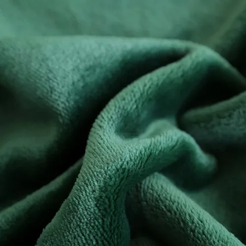 Miniatura 2 de SOCHOW Manta de franela de forro polar, tamaño individual, para todas las estaciones, ligera, súper suave y acogedora para cama o sofá, color verde