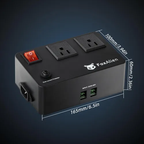 Miniatura 4 de FoxAlien Interruptor de relé del módulo de relé para máquinas enrutadoras CNC, enrutadores y colector de polvo con control sincrónico