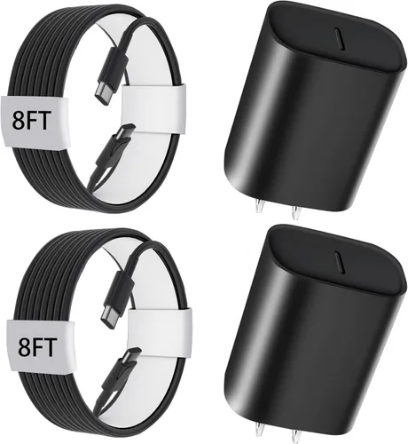 Miniatura 20 de Cargador para iPhone 17, 16, 15 Pro Max, cable largo USB C de carga rápida de 10 pies para Apple iPhone Block, con cargadores PD iPhone 17 de 20 W