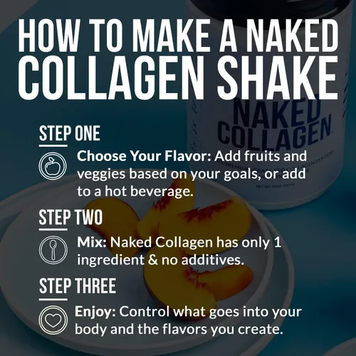 Miniatura 7 de Naked Collagen - Proteína en polvo de péptidos de colágeno, 60 porciones criadas en pasto, suplemento de colágeno hidrolizado alimentado con pasto