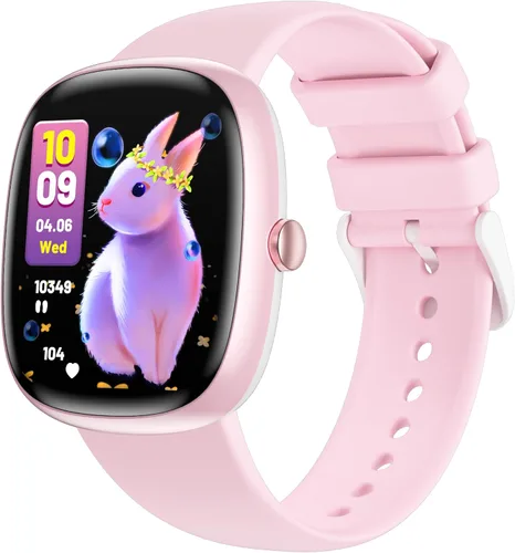 Miniatura 10 de Reloj Inteligente para Niñas Regalo: No Necesita APP Ni Teléfono, Reloj con Monitor de Frecuencia Cardíaca y Sueño, Podómetro, Reproductor de Azul