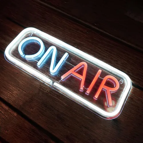 Miniatura 6 de ON AIR Letreros de neón, luces LED decorativas para estudio, letrero de grabación de transmisión, conexión USB, para streamers, influencers, sala