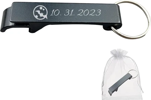 El llavero personalizado para abrebotellas viene con bolsas, recuerdos de boda personalizados para invitados, abrebotellas grabados personalizados