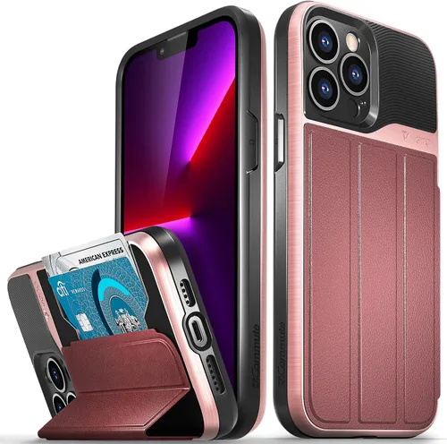 Miniatura 31 de VENA vCommute - Funda tipo cartera compatible con Apple iPhone 12 Pro Max (6.7 pulgadas) (protección contra caídas de grado militar), funda de cuero