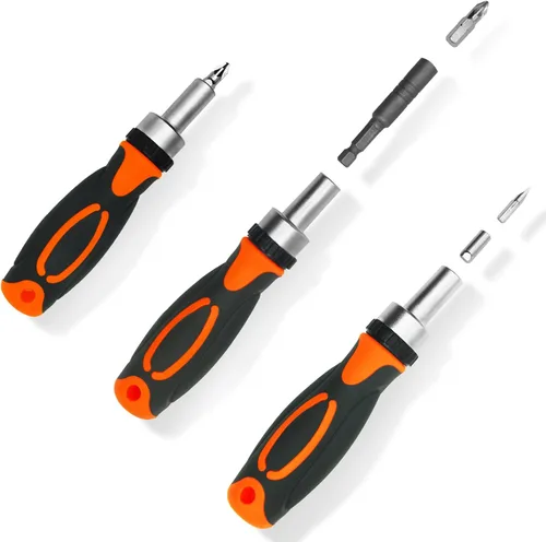 Miniatura 6 de TOOLMAK Juego de Destornilladores de Trinquete Destornillador 42 en 1 Juego de Llaves de Trinquete, Con Mangos de Trinquete Giratorios y Estuche