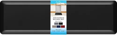 Miniatura 32 de StepRite Tapete de cocina antifatiga de 4/5 pulgadas de grosor, antideslizante, resistente a las manchas y al agua, tapete de escritorio para Azul