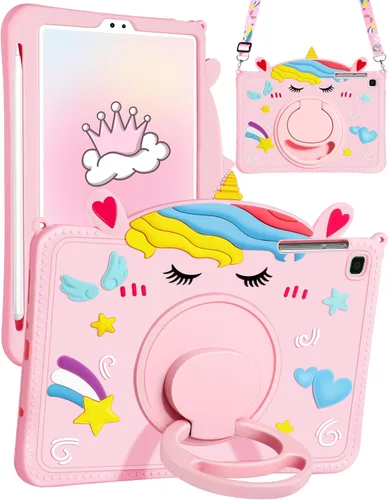 Miniatura 9 de Funda para iPad mini de 5ª/4ª generación - 7.9 pulgadas Funda Mini 4/5 Gen con soporte para bolígrafo, linda funda de tableta de silicona