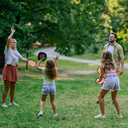 Miniatura 2 de Juego de pelota de lanzar y atrapar guantes de béisbol para niños pequeños, juegos exteriores para niños y familia, juguetes de playa y piscina