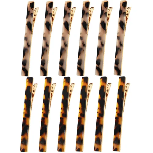 Miniatura 12 de Cobahom 6 pinzas para el cabello, accesorios para el cabello para mujeres, pasadores de pico de pato de resina, pinzas para el cabello elegantes