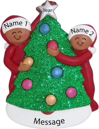 Miniatura 2 de Adorno de Primera Navidad 2025 Personalizado para Parejas – Regalo Personalizado de Nuestro Primer Año Juntos para Parejas – Adorno de Primera