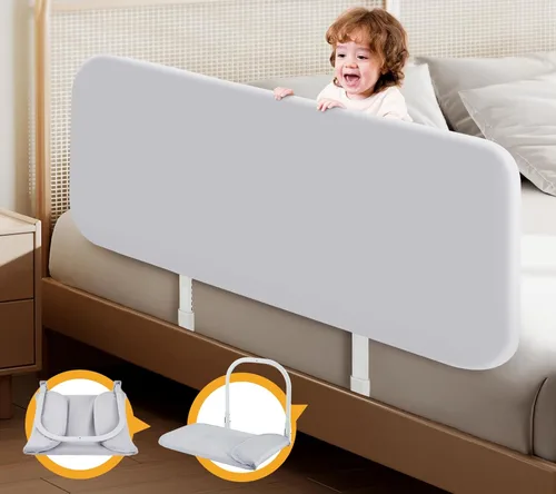 Miniatura 8 de Rieles de cama portátiles para niños pequeños: protectores de riel de cama de bebé de viaje para cuna, individual, queen, matrimonial, camas King