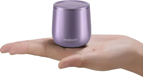 INSMY C17-MAX, Altavoz Bluetooth Pequeño Impermeable, Audio Rico, Emparejamiento, Portátil, de Mano, Púrpura