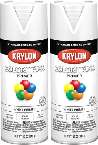 Miniatura 18 de Krylon K05599007 COLORmaxx Pintura en aerosol y base para uso en interiores y exteriores, color gris brillante para maquinaria, 12 onzas