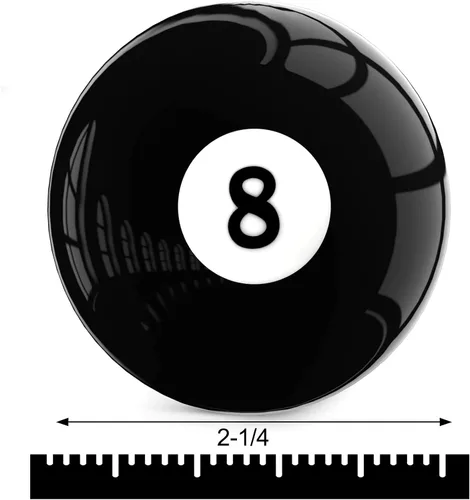 Miniatura 2 de Mototo Bola de billar o billar profesional de grado AAA, bola de billar o billar #8, tamaño reglamentario estándar, 2-1/4 pulgadas, pelota