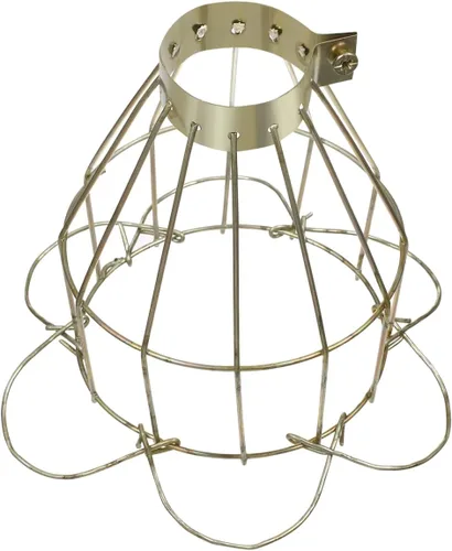 Miniatura 8 de OSALADI Jaula de luz vintage, paquete de 6 protectores de bombilla de metal para lámparas colgantes para el hogar, bar, accesorios de iluminación