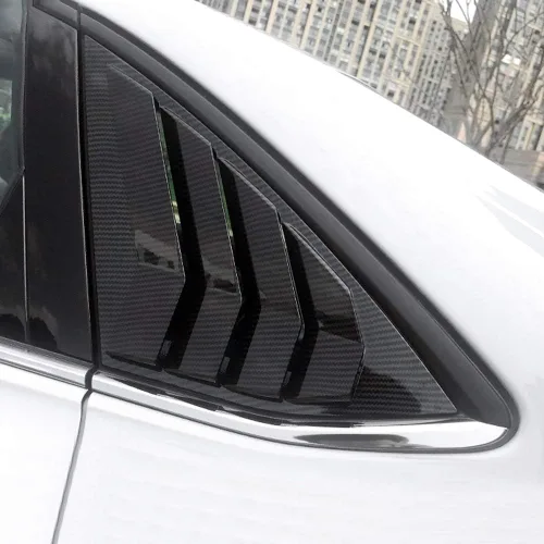 Miniatura 4 de ITrims Accesorios de coche para Volkswagen Jetta MK7 2019 2020 - Rejillas de ventana lateral de automóvil, cubierta de ventilación, obturador, Fibra