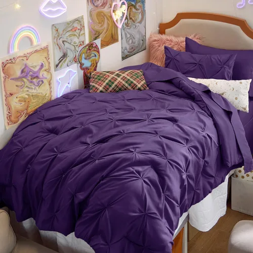 Miniatura 39 de Bedsure - Juego de edredón tamaño matrimonial verde azulado - Juego de ropa de cama tamaño matrimonial en una bolsa de 7 piezas, juego de cama 14