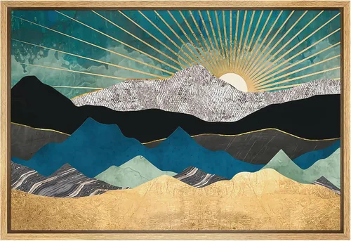 Miniatura 49 de SIGNFORD Lienzo Enmarcado Impresión Arte de Pared Océano Pastel Luz del Sol Puesta de Sol Horizonte Naturaleza Vida Silvestre Ilustraciones Arte