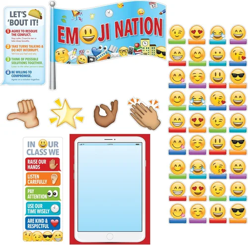 CTP Emoji Fun Emoji Nation - Tablón de anuncios (Creative Teaching Press 7074)