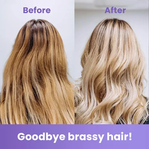 Miniatura 5 de MOEHAIR Color Infuse Blonde - 12 onzas líquidas Tóner morado para cabello rubio Neutraliza el cobrizo y los tonos amarillos no deseados Tónico