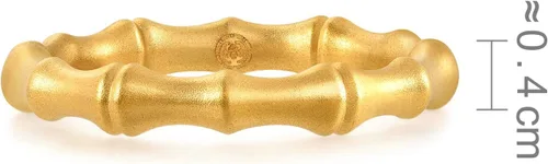 Miniatura 7 de CHOW SANG SANG Cultural Blessing 999 Anillo de bambú de oro macizo de 24 quilates para mujer 92241R