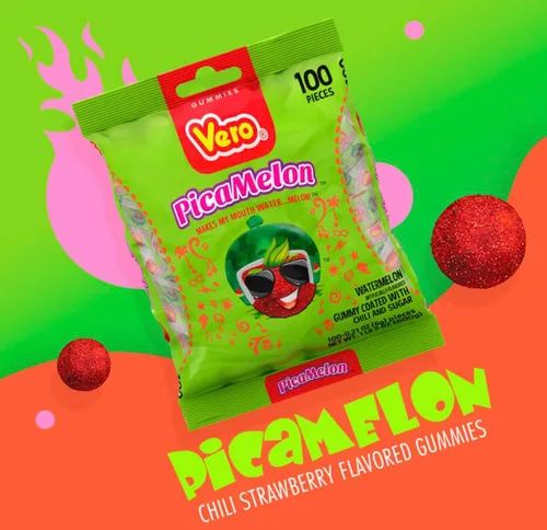 Miniatura 3 de Paquete de 4 Vero Pica Gomas fresa, mango, sandía, tamarindo