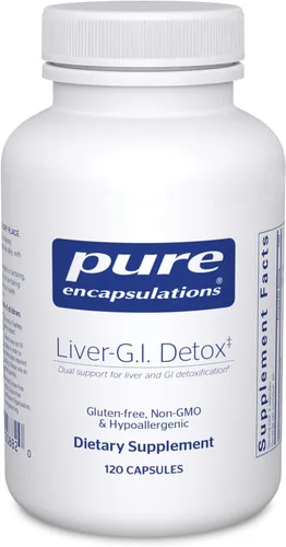 Miniatura 8 de Pure Encapsulations Liver-G.I. Detox - Limpiador de Hígado y Desintoxicante Gastrointestinal* - con Ácido Alfa Lipoico y Extracto de Curcumina - Sin