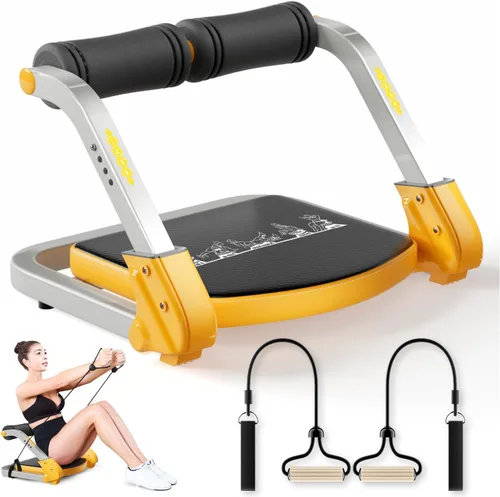 Entrenador abdominal/máquina de crujidos, equipo de entrenamiento abdominal, resistencia ajustable 4, máquina de abdominales para entrenamiento de