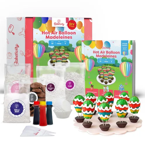 Miniatura 10 de Baketivity Juego de pastel de cumpleaños y decoración para niñas y niños. La caja incluye todos los ingredientes premedidos, velas de cumpleaños