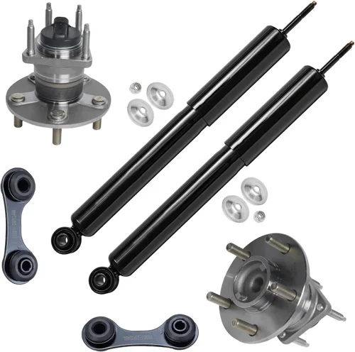 Miniatura 122 de Detroit Axle - Kit de nudillos de dirección delantera izquierda para Ford Edge Lincoln MKX 07-10, cojinete de rueda del lado del conductor, nudillo