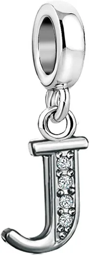 Colgante con letra inicial del alfabeto A-Z para pulseras para mujeres y niñas, colgante de cristal, regalo para mujeres y niñas, Metal, Cobre