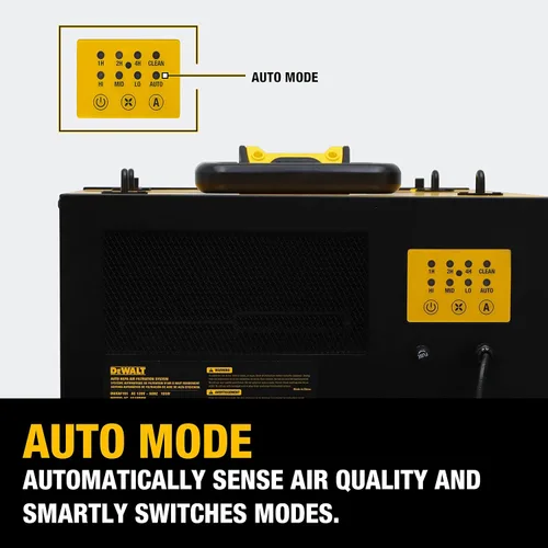 Miniatura 11 de DeWALT DWXAF101 Sistema de filtración de aire, colectores de polvo colgantes de techo de 3 velocidades para carpintería, sistemas de recolección