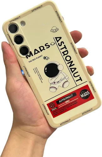 Miniatura 26 de Yonds Queen Funda ultra linda para Samsung Galaxy S22, diseño de astronauta de dibujos animados, diseño de cohete espacial, cubierta de parachoques
