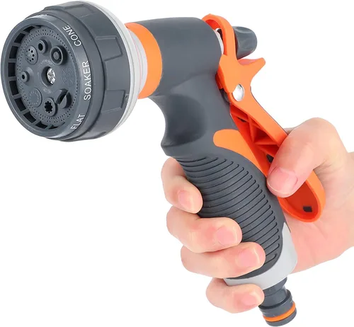 Miniatura 6 de Oumefar Pistola de riego Jardinería Fácil Control Hogar Boquilla Manguera Boquilla Spray Boquilla Pistola Manguera Pulverizador para Jardín