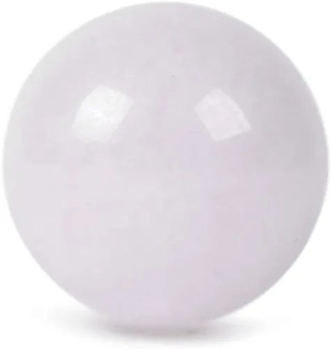 Justinstones Jade Blanco Natural Pulido 20mm Piedra Preciosa Bola de Energía de Cristal Curativo Esfera Redonda Espécimen de Colección Piedra de