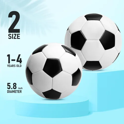 Miniatura 2 de Balón de fútbol para niños pequeños, tamaño 2, pelota pequeña y suave para niños de 1 a 3 a 5 años, juguete deportivo de dibujos animados para niños