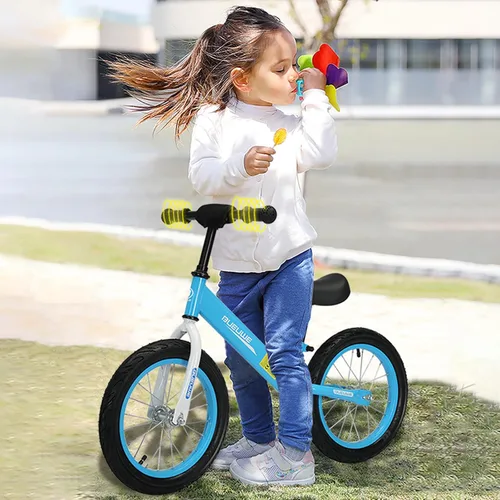 Miniatura 8 de Bicicleta de equilibrio de 16 pulgadas para niños de 4, 5, 6, 7, 8 años, bicicletas sin pedales, bicicleta de entrenamiento con asiento ajustable