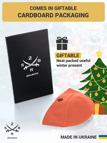 Miniatura 5 de 2SBR 2SABERS Gorro de invierno de forro polar con visera para hombre y mujer, con orejera, diseño de calavera