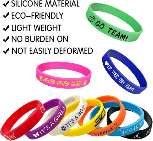 Miniatura 5 de Pulseras de silicona de alerta médica personalizadas, pulseras de identificación médica, pulseras de emergencia deportivas personalizadas para Blanco