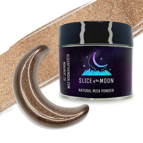 Miniatura 9 de Slice of the Moon Polvo de mica mineral natural verde iridiscente, 0.88 oz (25 g) para uso personal o profesional - cosméticos, proyectos