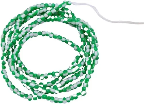 Miniatura 6 de Cuentas de cintura africanas para mujer, cuentas de cintura Cuentas de semillas grandes Afrocéntricas Cloth & Cord