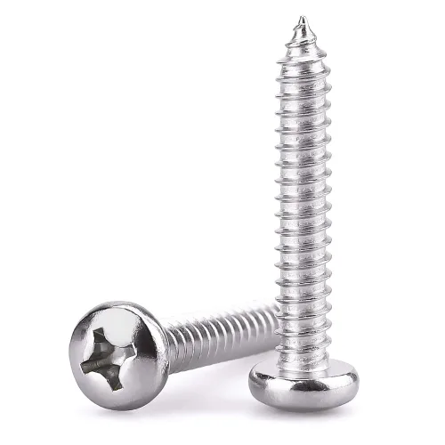 Miniatura 14 de Tornillos para chapa metálica de cabeza cilíndrica #4 x 1, acero inoxidable 304 18-8, cabeza Phillips, autorroscantes, resistentes a la corrosión
