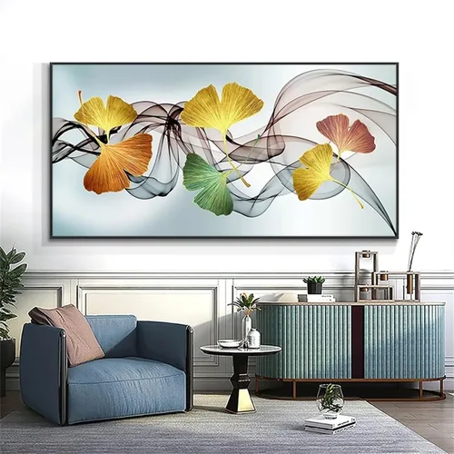 Wenpeef Ginkgo Biloba - Arte de diamantes para adultos/niños, 11.8 x 23.6 in, kits de pintura de diamantes grandes 5D para bricolaje, pintura