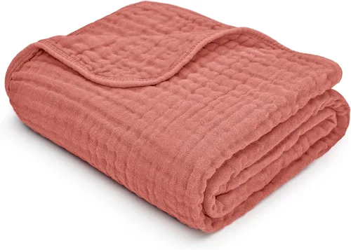 Miniatura 27 de Comfy Cubs - Manta de muselina para bebés, recién nacidos y niños pequeños, 6 capas algodón suave ligero, grande 40 x 40 pulgadas, transpirable