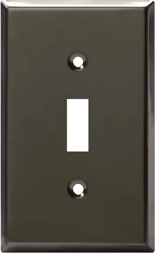 Miniatura 76 de ENERLITES Placa de Pared Metálica para Interruptor de Luz de Palanca, Acero Inoxidable 201, Resistente a la Corrosión, Tamaño Estándar 1-Gang 4.50