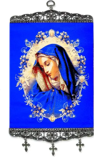 Miniatura 7 de Religious Gifts Tapiz con diseño de Virgen María y Nuestra Señora del Monte Carmelo de 18 pulgadas
